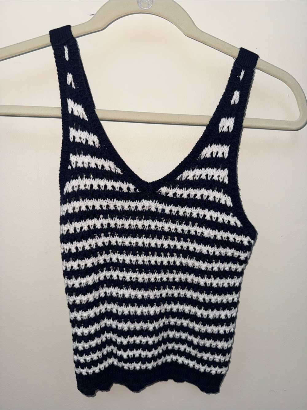 Freshman Navy & White Striped Knit Tank